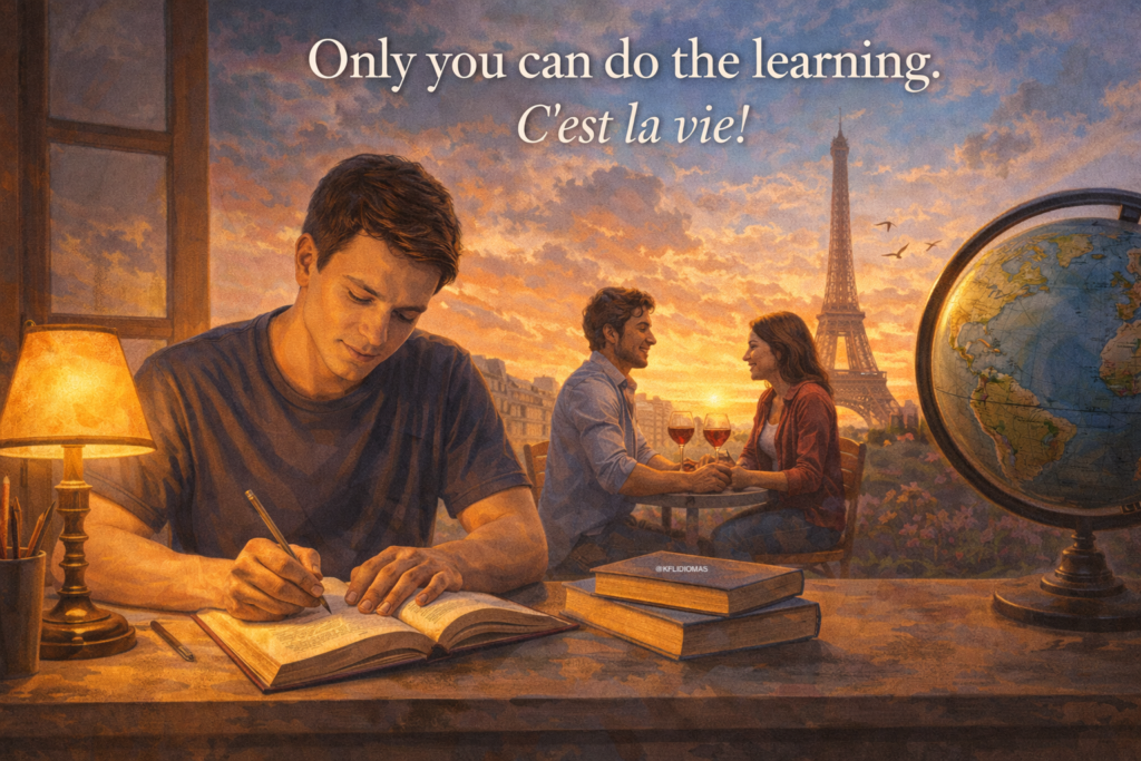 Only you can do the learning. C’est la vie! 