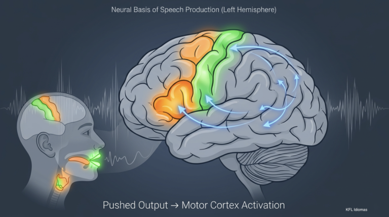 Pushed Output: How to Improve Spontaneous Speaking Fluency in English 1 Brain motor cortex and Broca's area activation during pushed output language tasks